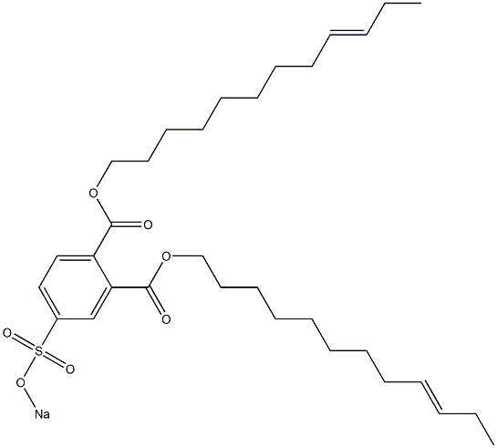 4-(Sodiosulfo)phthalic acid di(9-dodecenyl) ester Struktur