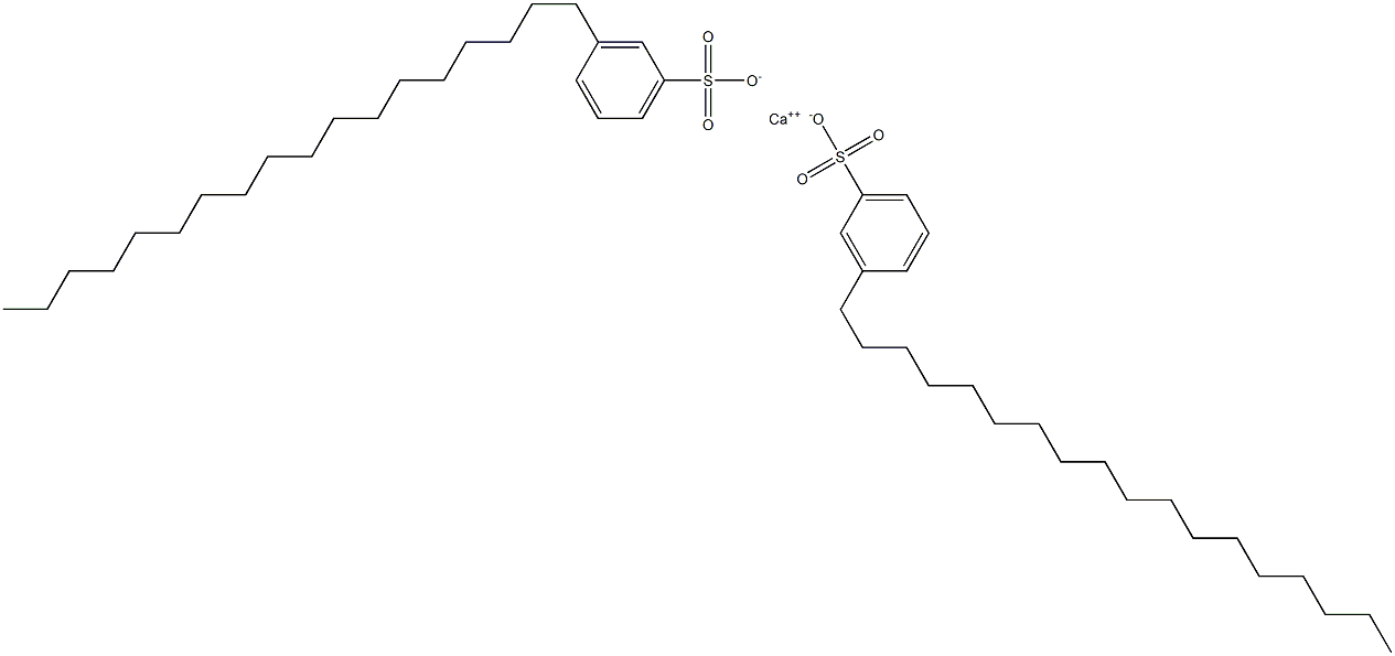 Bis(3-octadecylbenzenesulfonic acid)calcium salt Struktur