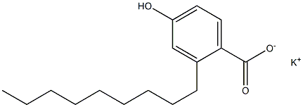 2-Nonyl-4-hydroxybenzoic acid potassium salt Struktur