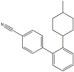 4-Methylcyclohexyl-4'-cyanobiphenyl Struktur