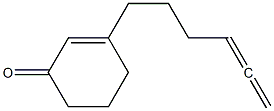 3-(4,5-Hexadien-1-yl)-2-cyclohexen-1-one Struktur