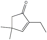 2-Ethyl-4,4-dimethyl-2-cyclopenten-1-one Struktur