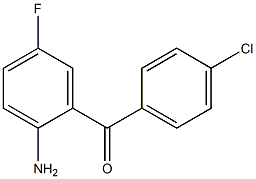 4-Chloro-5'-fluoro-2'-aminobenzophenone Struktur