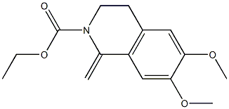 2-Ethoxycarbonyl-6,7-dimethoxy-1-methylene-1,2,3,4-tetrahydroisoquinoline Struktur