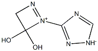 3-[(3,4-Dihydro-3,3-dihydroxy-1,2-diazet-2-ium)-2-yl]-1H-1,2,4-triazol-1-ide Struktur