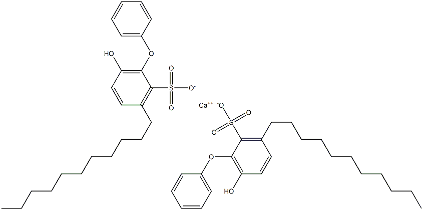 Bis(6-hydroxy-3-undecyl[oxybisbenzene]-2-sulfonic acid)calcium salt Struktur