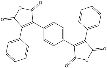 3-[4-(2,5-Dioxo-4-phenyl-2,5-dihydrofuran-3-yl)phenyl]-4-phenylfuran-2,5-dione Struktur