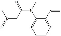 N-Methyl-N-[2-ethenylphenyl](methylsulfinyl)acetamide Struktur