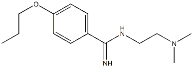 N-[2-(Dimethylamino)ethyl]-4-propoxybenzamidine Struktur