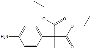 2-Methyl-2-(4-aminophenyl)malonic acid diethyl ester Struktur