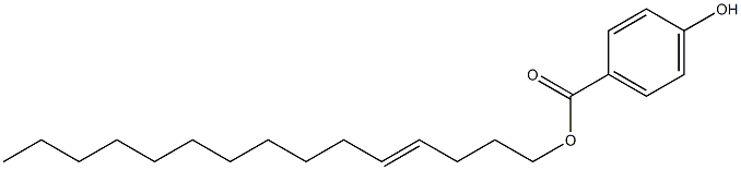 4-Hydroxybenzoic acid 4-pentadecenyl ester Struktur