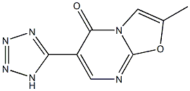 6-(1H-Tetrazol-5-yl)-2-methyl-5H-oxazolo[3,2-a]pyrimidin-5-one Struktur