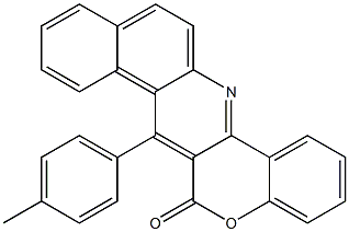 7-(4-Methylphenyl)-6H-benzo[f][1]benzopyrano[4,3-b]quinolin-6-one Struktur