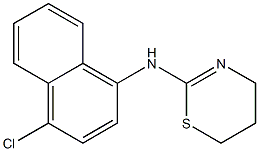 4-Chloro-N-(5,6-dihydro-4H-1,3-thiazin-2-yl)-1-naphthalenamine Struktur