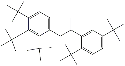 1-(2,3,4-Tri-tert-butylphenyl)-2-(2,5-di-tert-butylphenyl)propane Struktur