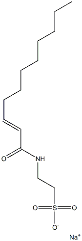 N-(2-Undecenoyl)taurine sodium salt Struktur