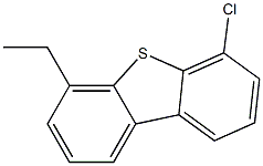 4-Chloro-6-ethyldibenzothiophene Struktur