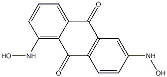 1,6-Bis(hydroxyamino)anthraquinone Struktur