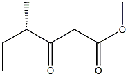 (S)-4-Methyl-3-oxohexanoic acid methyl ester Struktur