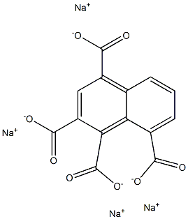 1,2,4,8-Naphthalenetetracarboxylic acid tetrasodium salt Struktur