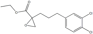 2-[3-(3,4-Dichlorophenyl)propyl]oxirane-2-carboxylic acid ethyl ester Struktur