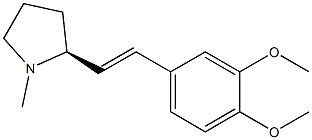 (2S)-2-[(E)-2-(3,4-Dimethoxyphenyl)ethenyl]-1-methylpyrrolidine Struktur