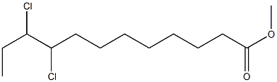 9,10-Dichlorolauric acid methyl ester Struktur