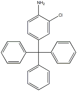 2-Chloro-4-(triphenylmethyl)aniline Struktur