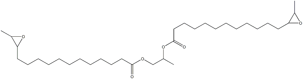 Bis(13,14-epoxypentadecanoic acid)1,2-propanediyl ester Struktur