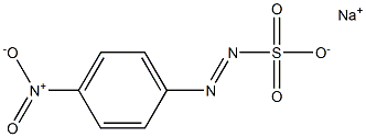 p-Nitrobenzenediazosulfonic acid sodium salt Struktur