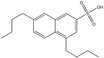 4,7-Dibutyl-2-naphthalenesulfonic acid Struktur