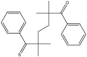 2,2,5,5-Tetramethyl-1-oxo-1,6-diphenylhexane-6-thione Struktur