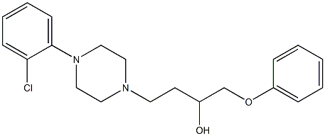 1-(Phenoxy)-4-[4-[2-chlorophenyl]-1-piperazinyl]-2-butanol Struktur