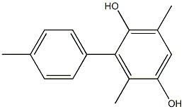 2,5-Dimethyl-3-(4-methylphenyl)benzene-1,4-diol Struktur