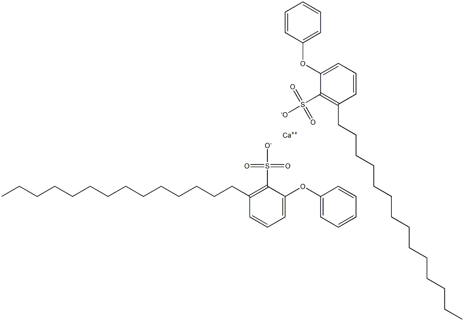 Bis(2-phenoxy-6-tetradecylbenzenesulfonic acid)calcium salt Struktur