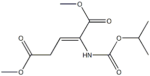 2-[[(Isopropyloxy)carbonyl]amino]-2-pentenedioic acid dimethyl ester Struktur