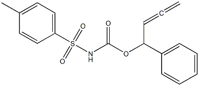 Tosylcarbamic acid 1-phenyl-2,3-butadienyl ester Struktur