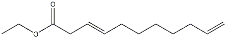 3,10-Undecadienoic acid ethyl ester Struktur