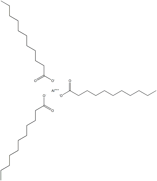 Triundecanoic acid aluminum salt Struktur