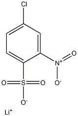 4-Chloro-2-nitrobenzenesulfonic acid lithium salt Struktur