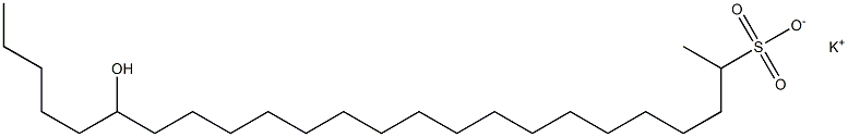 19-Hydroxytetracosane-2-sulfonic acid potassium salt Struktur