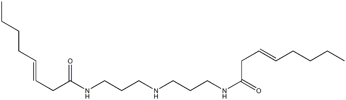 N,N'-[Iminobis(3,1-propanediyl)]bis(3-octenamide) Struktur