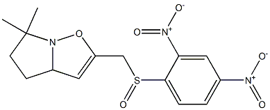 6,6-Dimethyl-2-[[(2,4-dinitrophenyl)sulfinyl]methyl]-3a,4,5,6-tetrahydropyrrolo[1,2-b]isoxazole Struktur