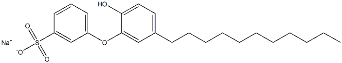 2'-Hydroxy-5'-undecyl[oxybisbenzene]-3-sulfonic acid sodium salt Struktur