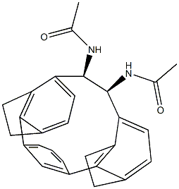 (1R,2S)-N,N'-Diacetyl-1,2-[m-phenylenebis(ethylene-3,1-phenylene)]-1,2-ethanediamine Struktur