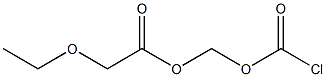 Chlorocarbonic acid ethoxyacetyloxymethyl ester Struktur