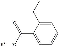 2-Ethylbenzoic acid potassium salt Struktur