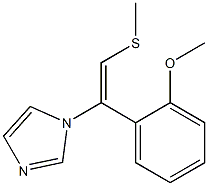 1-[(E)-2-Methylthio-1-[2-methoxyphenyl]ethenyl]-1H-imidazole Struktur