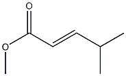 Methyl (E)-4-methyl-2-pentenoate Struktur