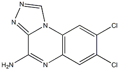 4-Amino-7,8-dichloro[1,2,4]triazolo[4,3-a]quinoxaline Struktur